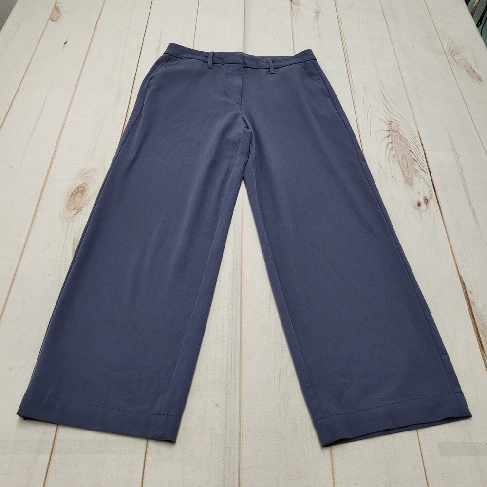 American Eagle AEO Stovepipe Ankle Trouser pants 4 regular stretch wide relaxed